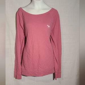Women's victoria secret pink backless lounge sweatshirt